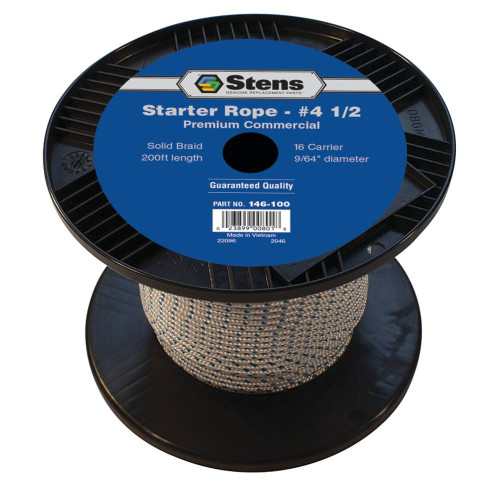 Stens 200' Solid Braid Starter Rope #4 1/2 Solid Braid; 146-100