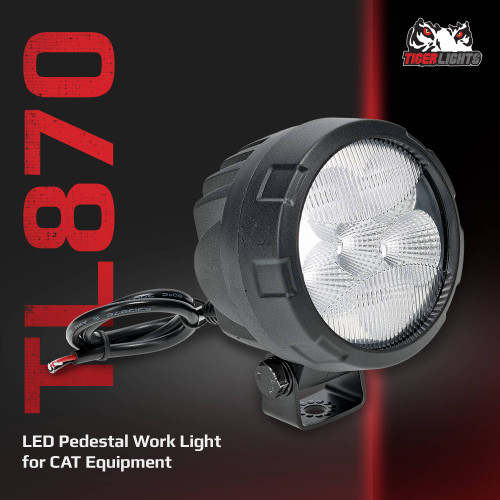LED Pedestal Work Light For Caterpillar 226D, 226D3, 232D, 232D3, 236D, 236D3, 239D, 239D3, 242D, 242D3, 246D, 246D3