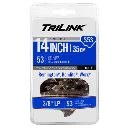 Chain Pre-Cut Loop 3/8" LP Chainsaw Pitch, 53 Drive Links, 14" Bar Len 15053TK