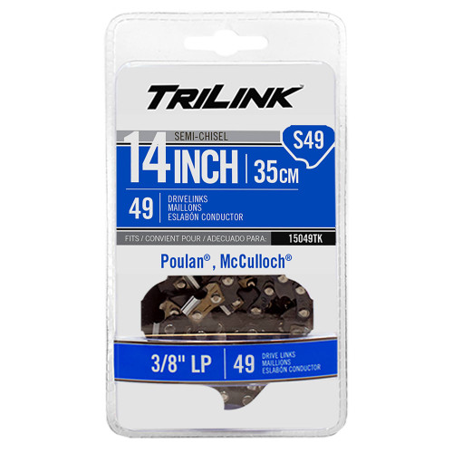 Chain Pre-Cut Loop 49 DL, .050" Chainsaw Gauge, 3/8" LP Chainsaw Pitch 15049TK