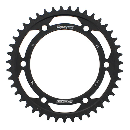 Supersprox Steel Sprocket Black 43T-RFE-1307-43-BLK for Honda