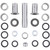 All Balls Shock Swing Arm Linkage Bearing Seal Kit for Yamaha YZ125 YZ250,Others
