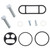 All Balls Fuel Tap Repair Kit 60-1117 for Kawasaki ZX 10 Ninja 88-90