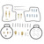 All Balls Carburetor Rebuild Kit 26-1671 for Honda GL 1500 A Gold Wing