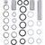 All Balls Shock Swing Arm Linkage Bearing Seal Kit for Yamaha YZ125 YZ250,Others