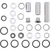 All Balls Shock Swing Arm Linkage Bearing Seal Kit for Kawasaki KLX450R KX250F