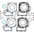 Standard Bore Cylinder Kit For Kawasaki KRT 750 Teryx 4 4x4 EPS 12-13 CW30013K04