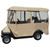 Enclosure Sand 80" top Front panel zips, Deluxe 4 Sided Golf Carts; ENC-011