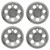 Wheel Cover Set 10" Beadlock All Terrain Chrome, Set of 4 Golf Carts; CAP-0038-4