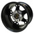 Wheel Machined Gloss Black, 12x7 ET-25 Golf Carts; TIR-RX399