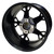 Wheel Machined Gloss Black, 14x7 ET-25 Golf Carts; TIR-RX400