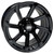 Wheel Gloss Black, 14x7 ET-25 Golf Carts; TIR-RX404-B