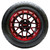 Wheel Wheel, Gloss Black with Red, 12x6 ET-10 Golf Carts; TIR-RX284-BR