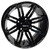 Wheel Gloss Black, 14x7, ET-25 Golf Carts; TIR-RX275-B