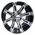Wheel Machined w/Black, w/ Center Cap Golf Carts; TIR-RX220