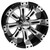 Wheel For Red Hawk TIR-482 RHOX Vegas, Machined Black w/ Center Cap; TIR-RX180