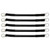 Battery Cables 7" Length, 4 Gauge, Black Color, Pack of 5; BAT-1009A-5