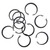 Snap Rings For E-Z-GO 15113G1 Bag of 10 Golf Carts; AXL-0200