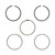 Piston Ring Set For E-Z-GO 1996-2008, 4-Cycle And Gas, 350cc 72544G01; ENG-221
