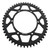 Supersprox Rear Steel Sprocket Black 50T for Kawasaki 125KX 82-05, KLX 650D