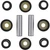 All Balls A Arm Bearing Bushing Seal Kit for Yamaha YFM350 WARRIOR, others