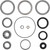 All Balls FRONT Differential Bearing Seal Kit for Kawasaki & Suzuki
