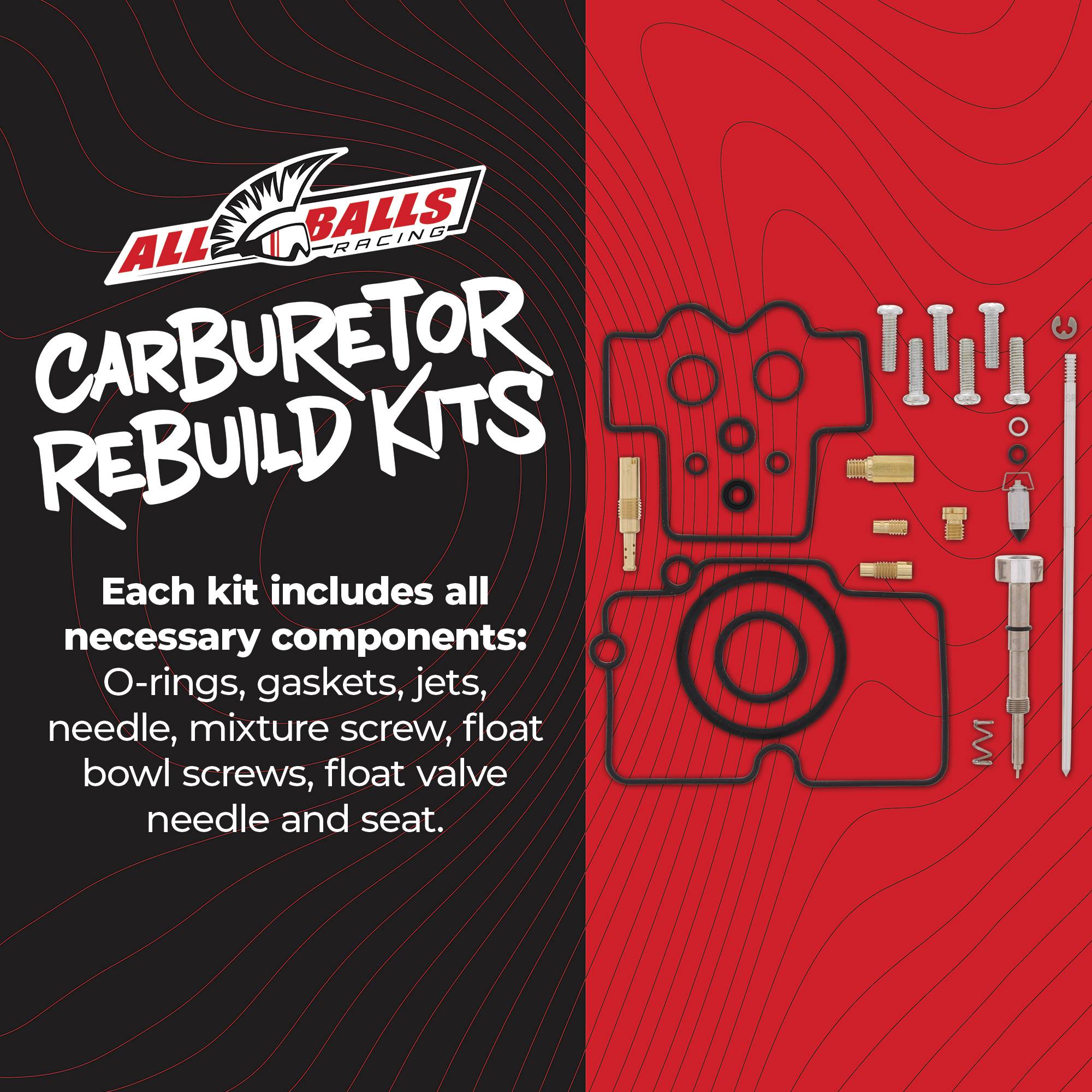 All Balls Carburetor Kit, Complete Yamaha YFZ450 04-05 26-1453
