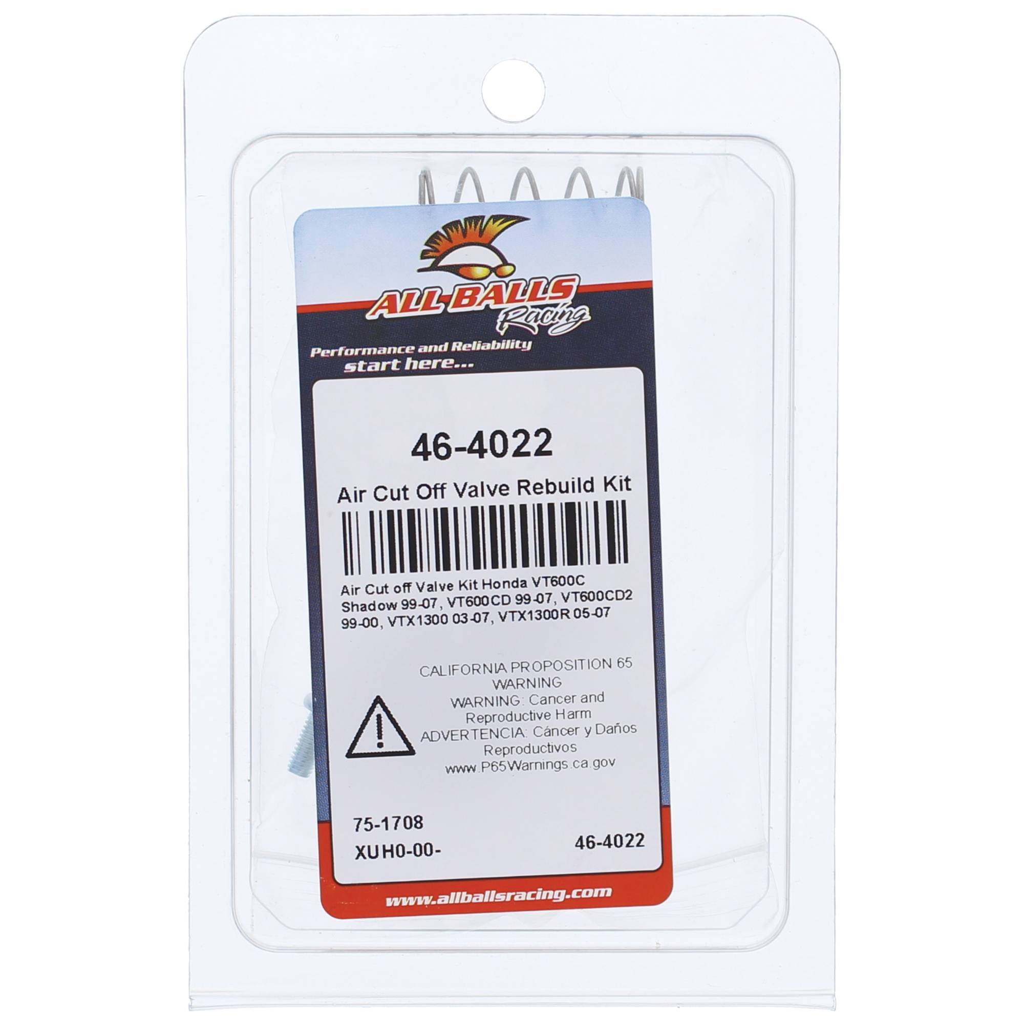 All Balls Air Cut Off Valve Rebuild Kit 46-4022 for Honda VT 600 C 99-07