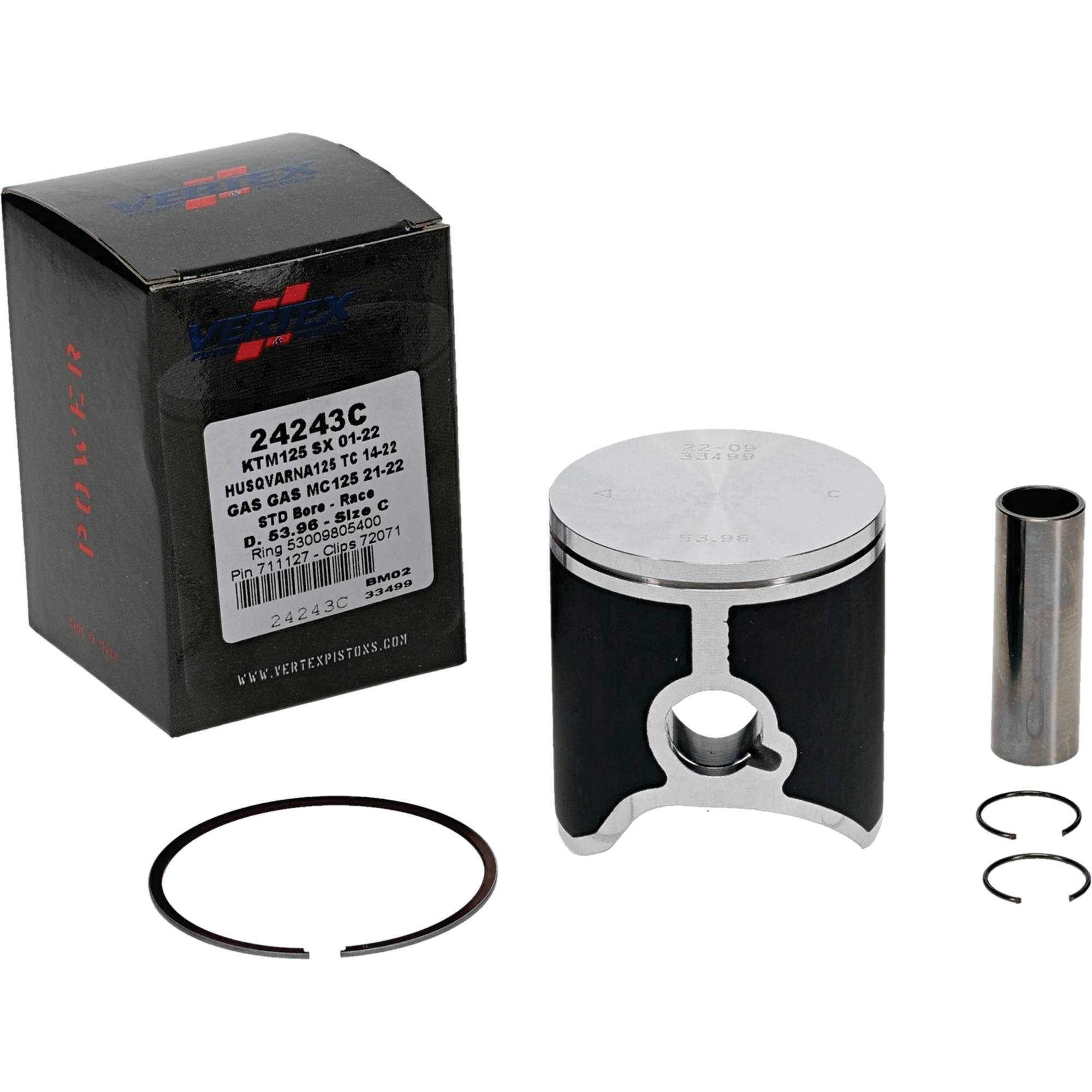 Vertex Race Cast Piston Kit for KTM 125 SX (01-18) 24243C