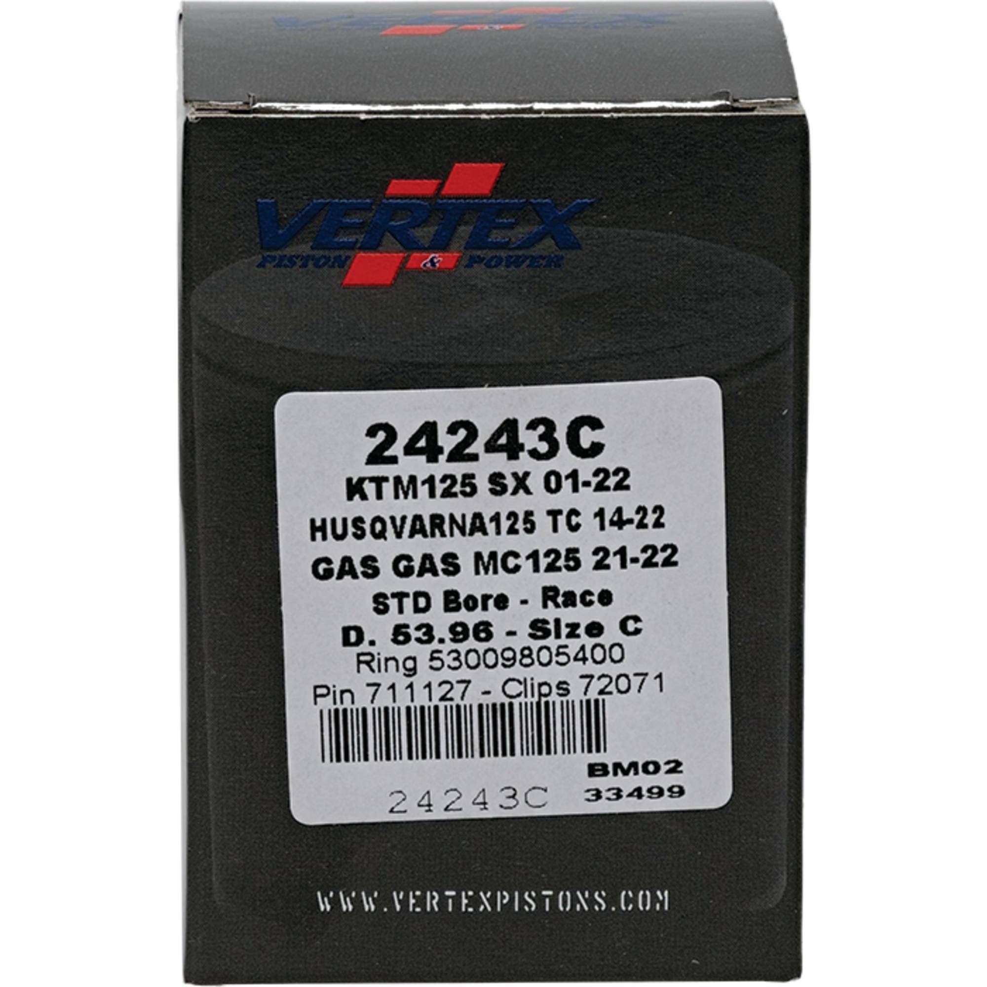 Vertex Race Cast Piston Kit for KTM 125 SX (01-18) 24243C