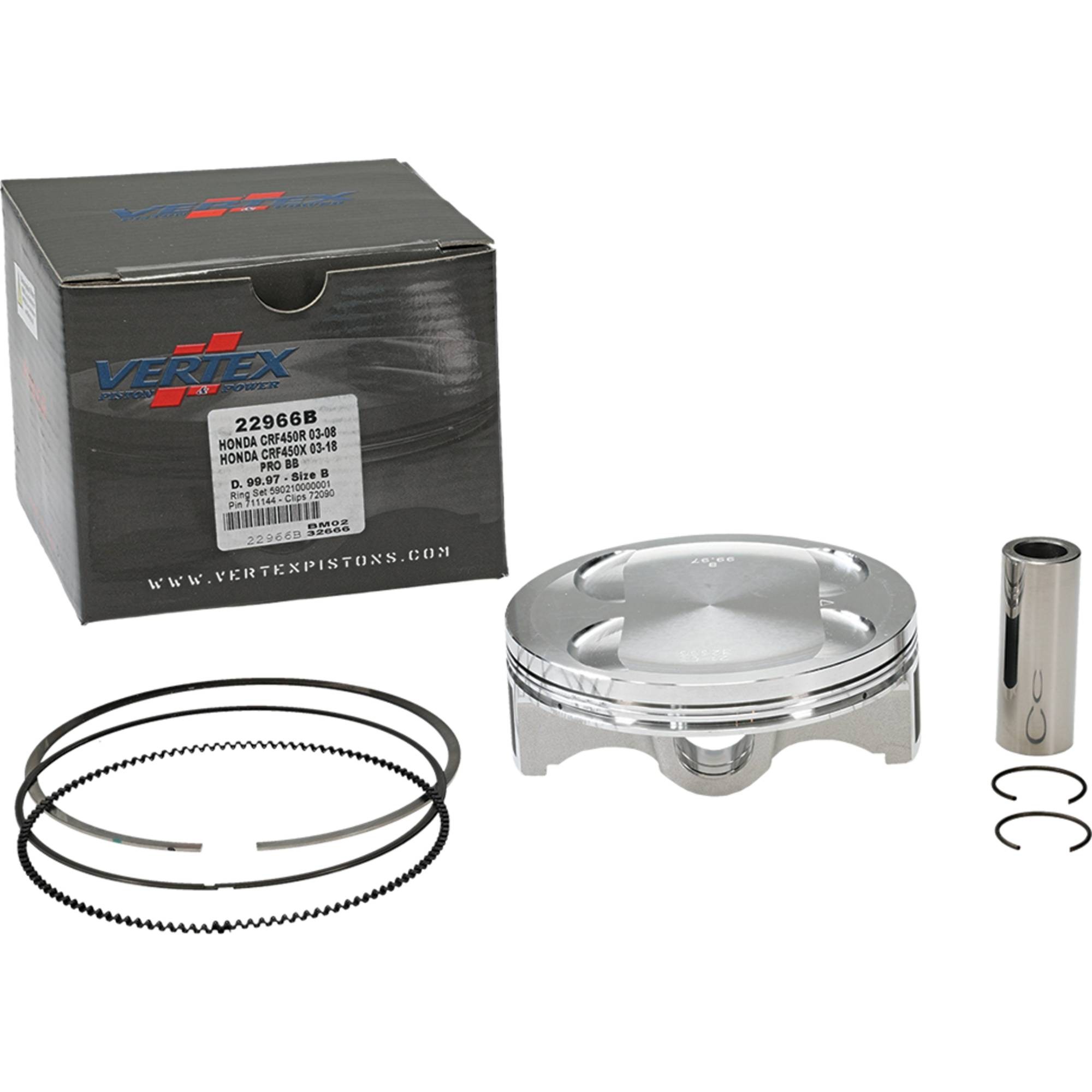 Vertex Big Bore forged Piston Kit for Honda CRF 450 R (02-08) 22966B