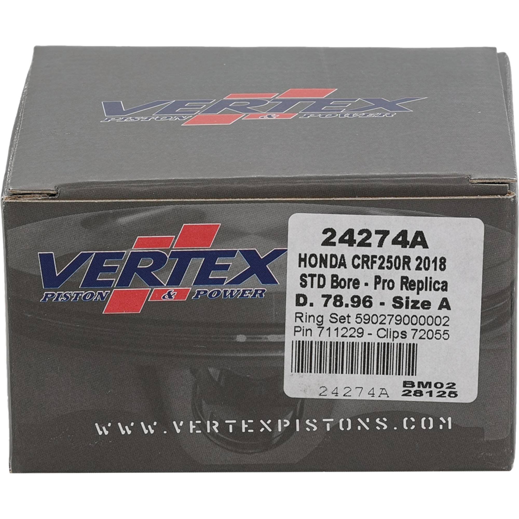 Vertex High Comp forged Piston Kit for Honda CRF 250 R (18) 24274A
