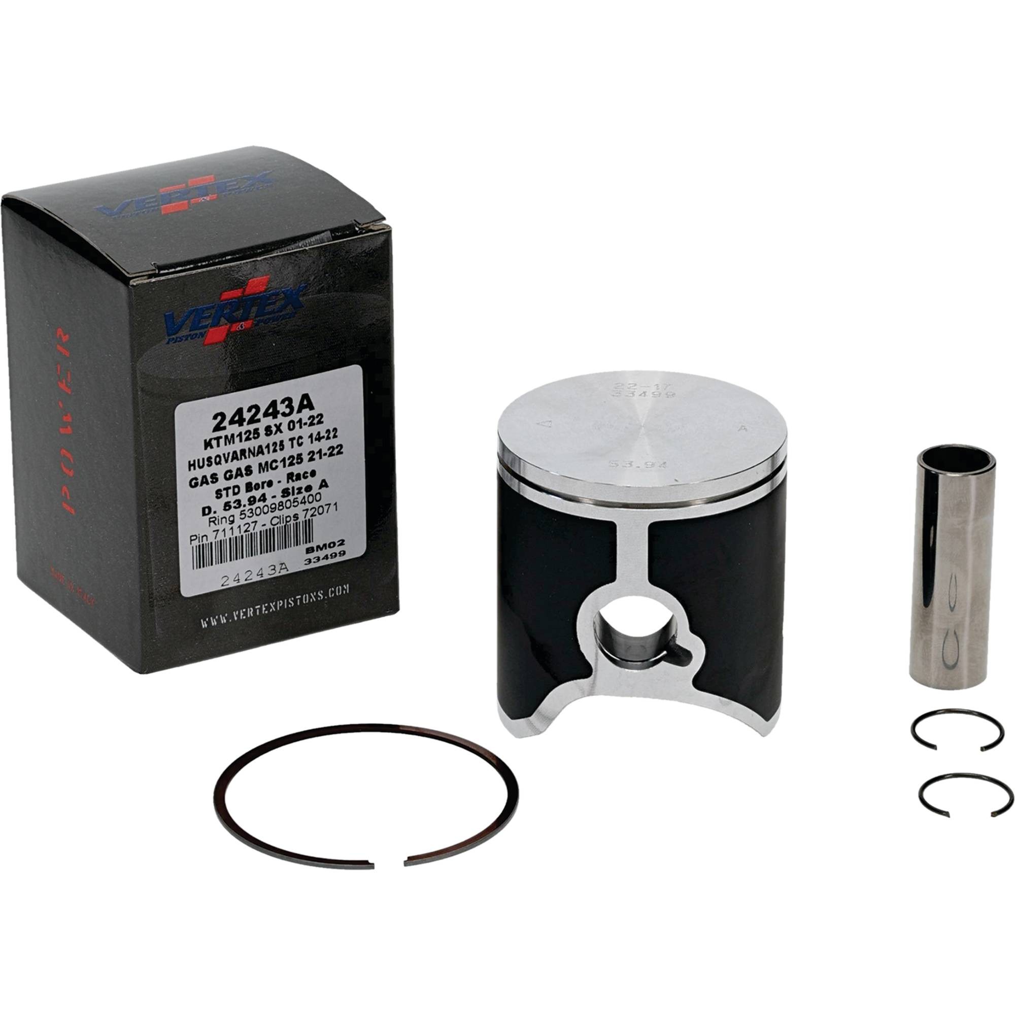 Vertex Race Cast Piston Kit for Husqvarna TC 125 (14-18) 24243A