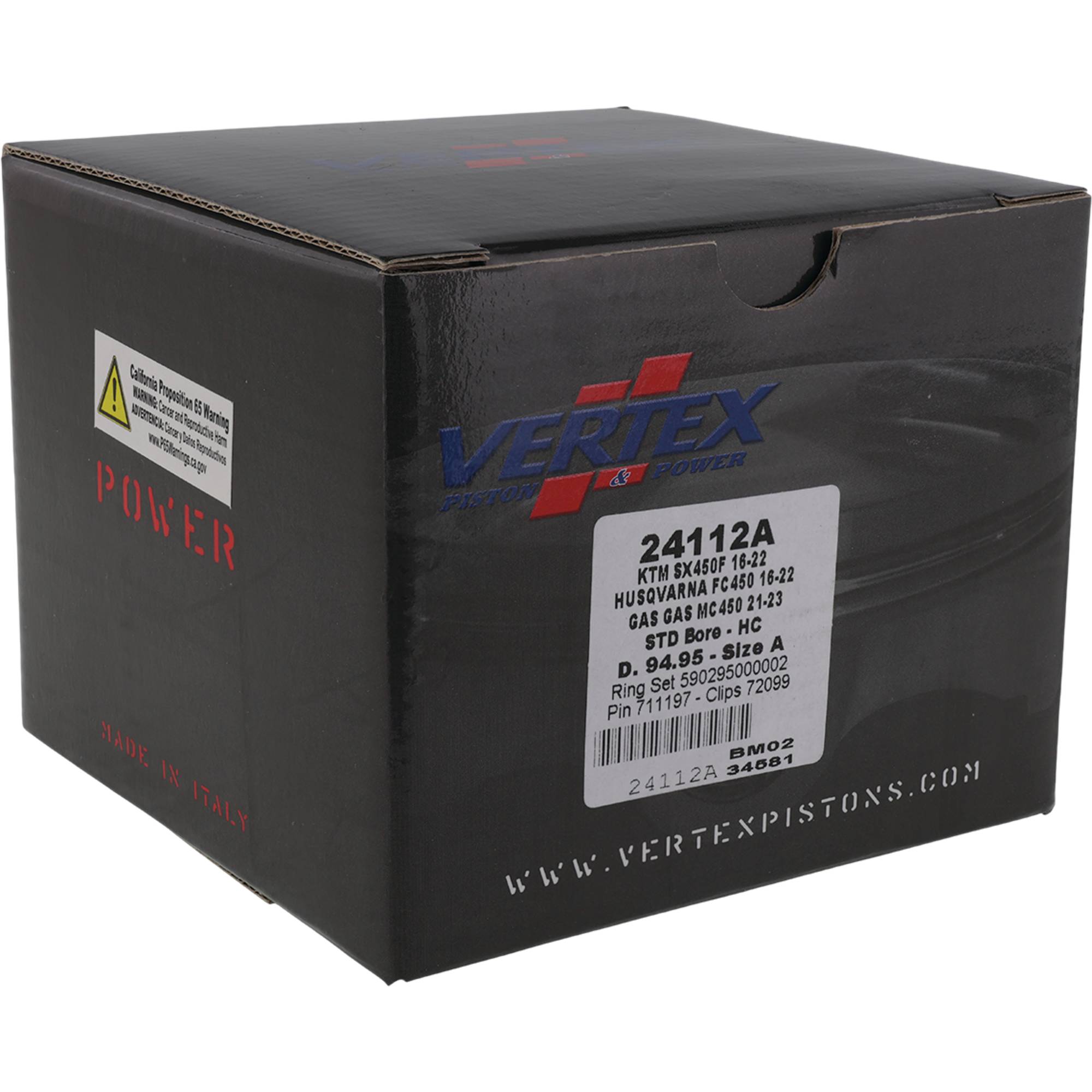 Vertex High Comp forged Piston Kit for KTM 450 XC (16-17) 24112A