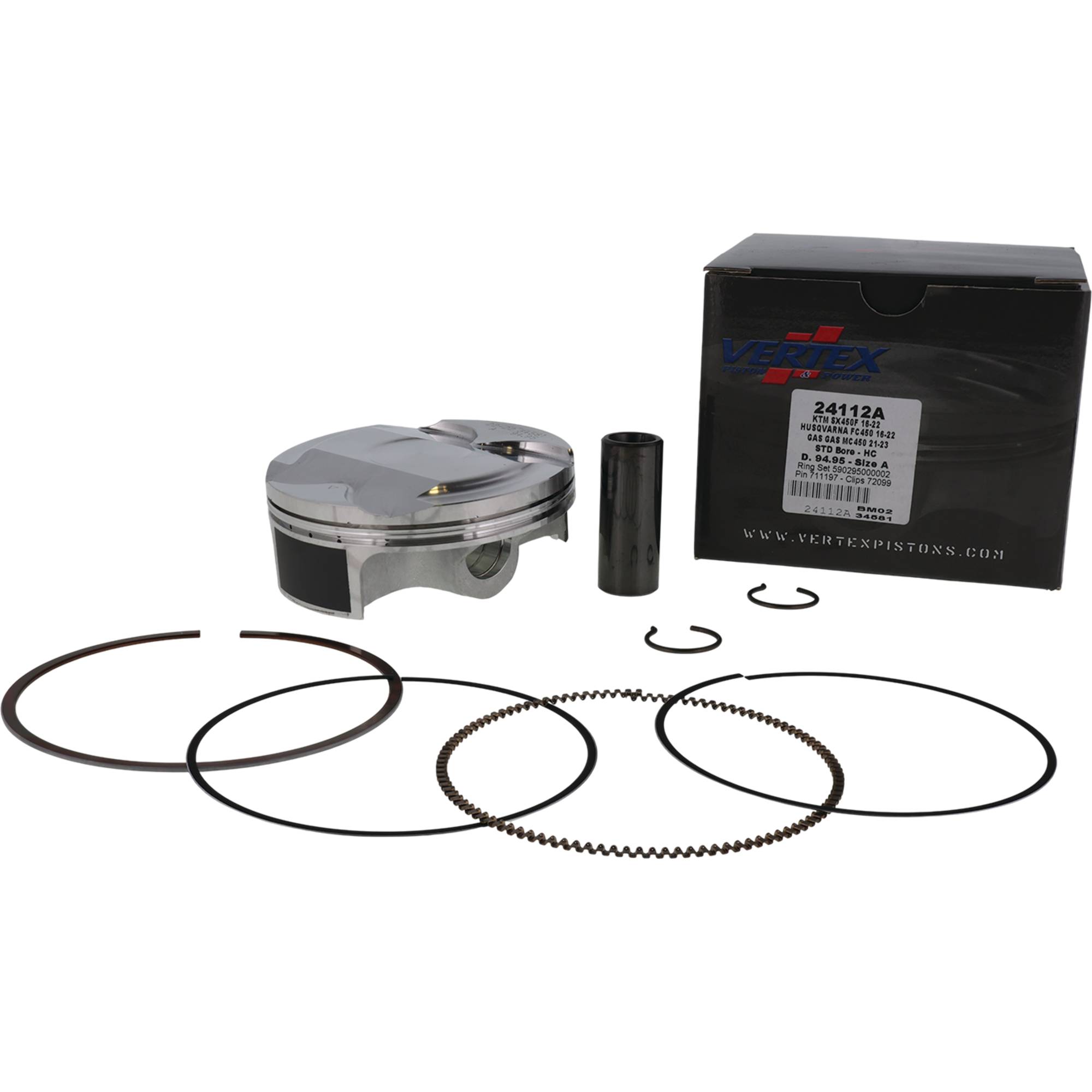 Vertex High Comp forged Piston Kit for Husqvarna FC 450 (16-18) 24112A