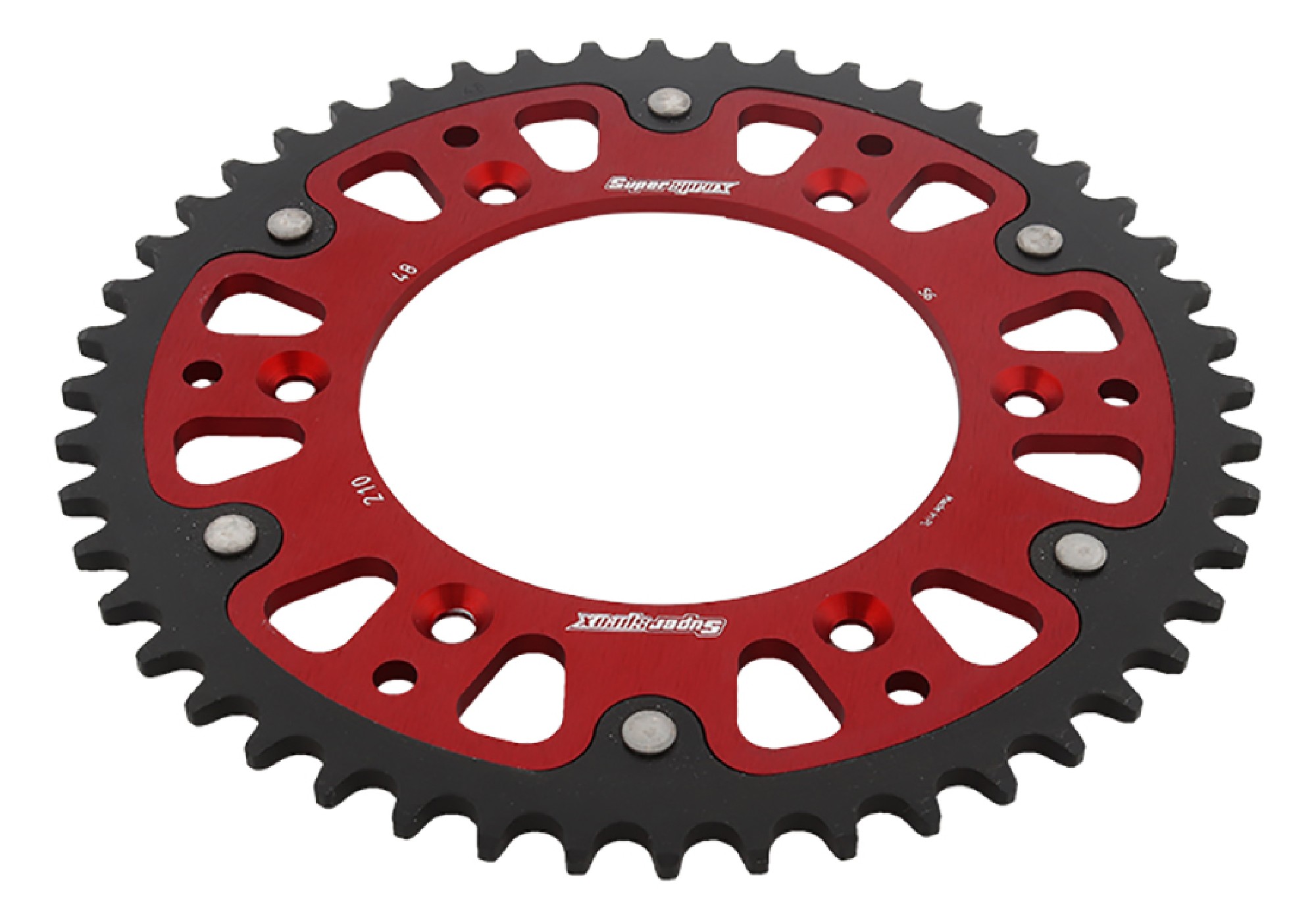 Supersprox - Red Stealth sprocket, 48T, Chain Size 520, RST-210-48-RED
