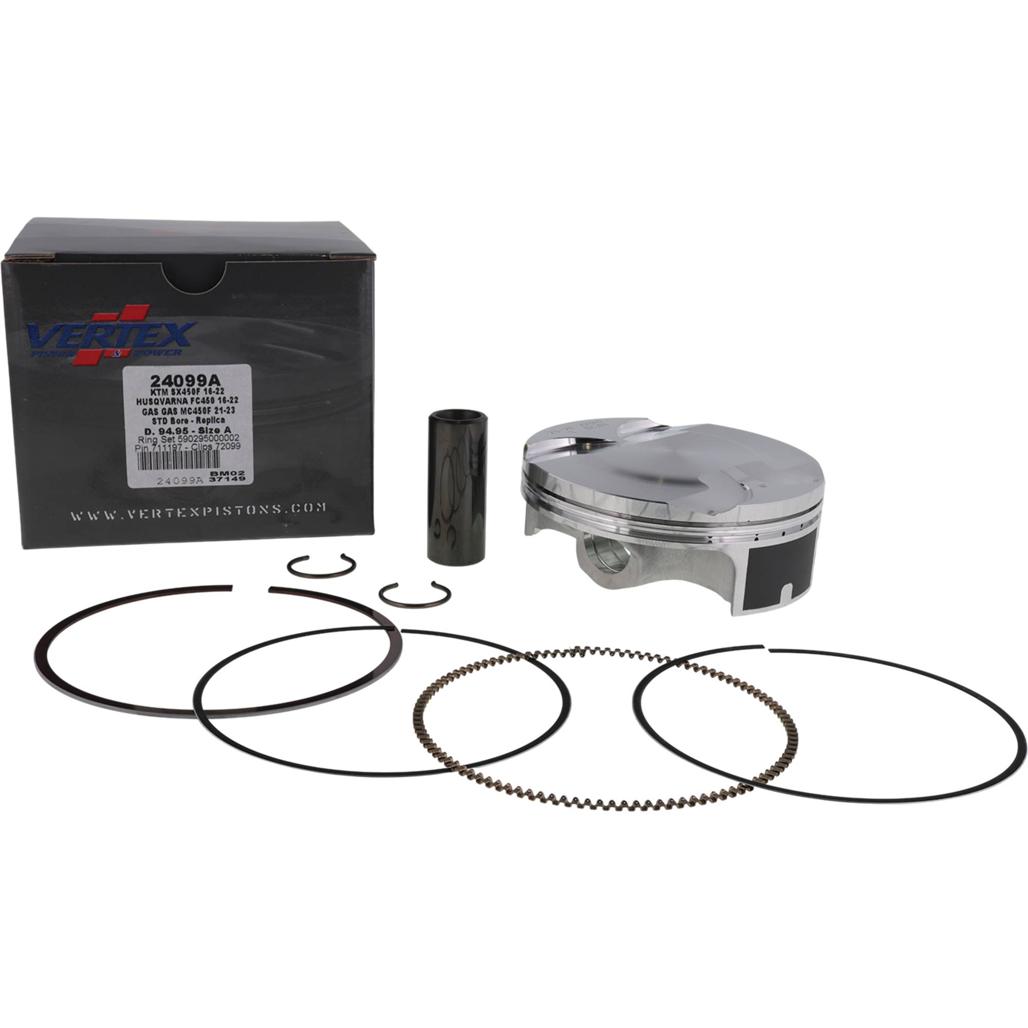 Vertex Piston Kit for Husqvarna FC 450 2016-2018 24099A