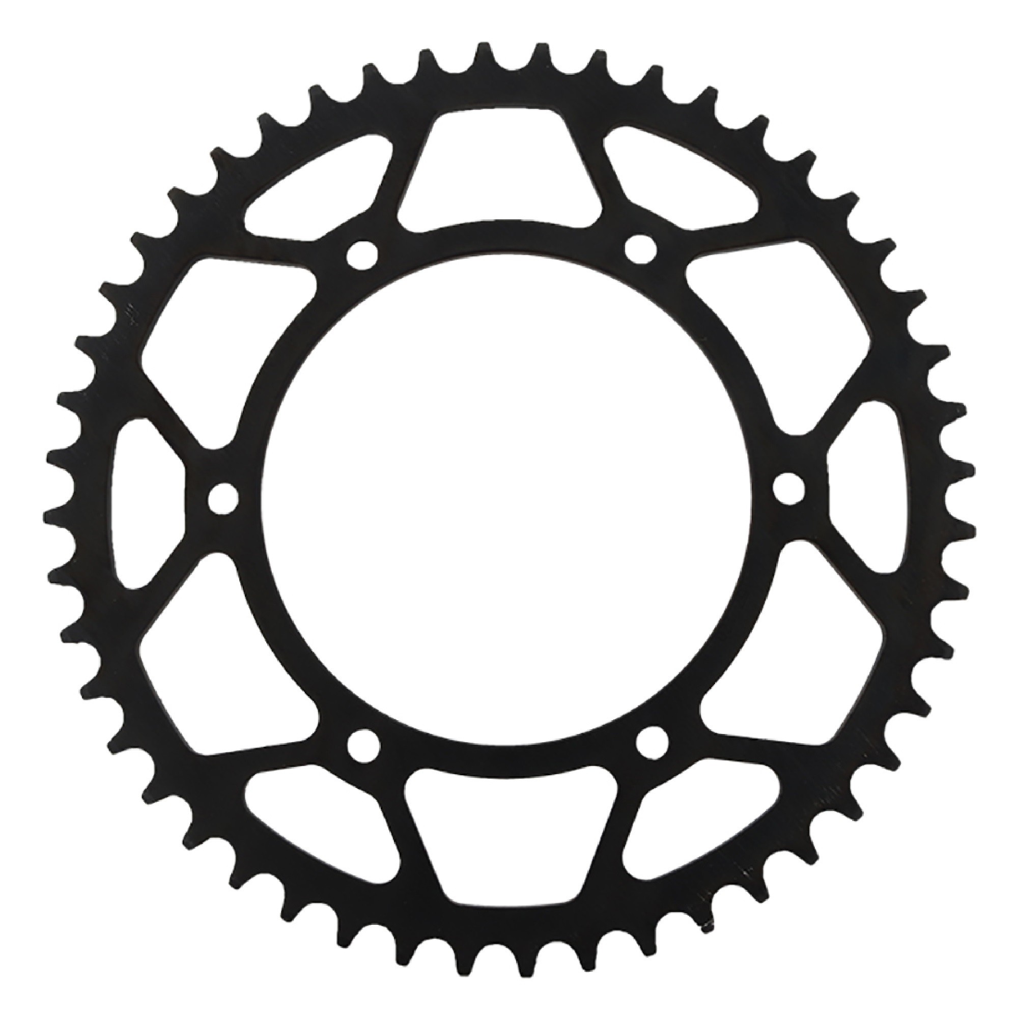 Supersprox Rear Steel Sprocket Black 48T for Yamaha 100 RT 90-18, 100 RX 18