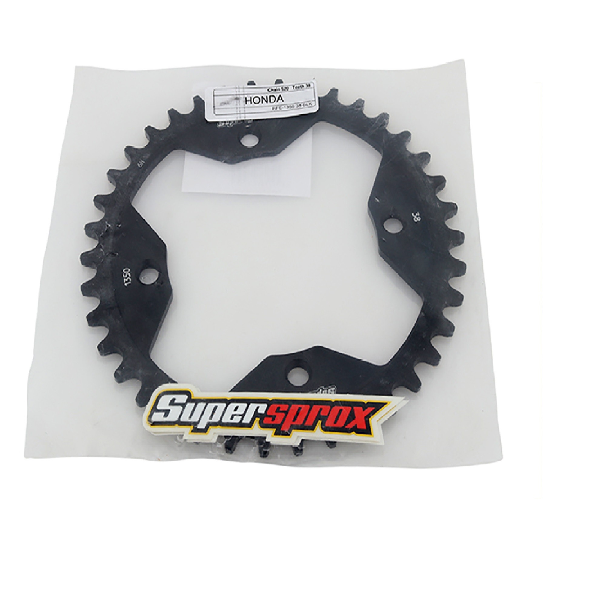 Supersprox Rear Steel Sprocket Black 38T for Honda ATC 250 R 83-86