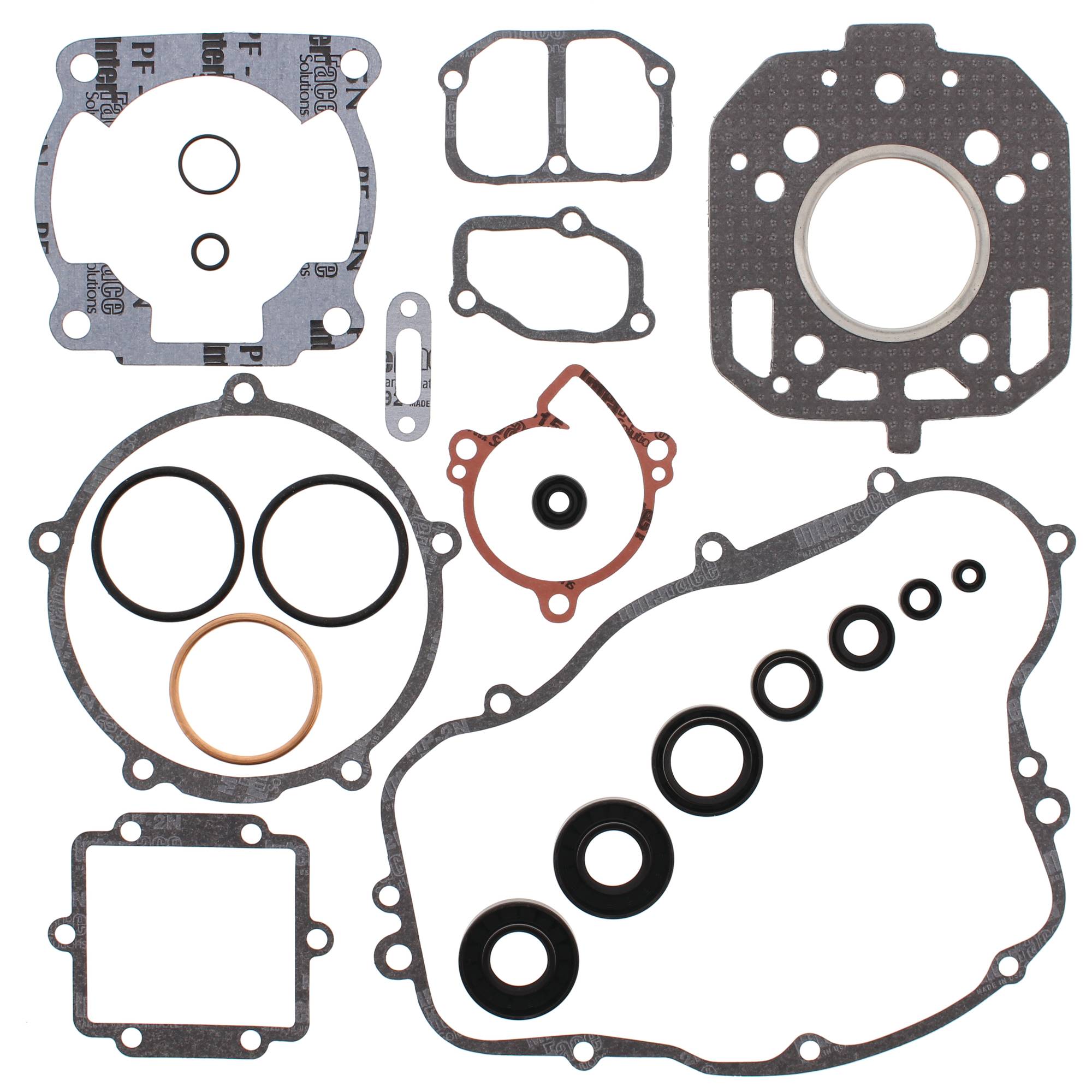 Winderosa Gasket Kit With Oil Seals for Kawasaki KX 125 85 86