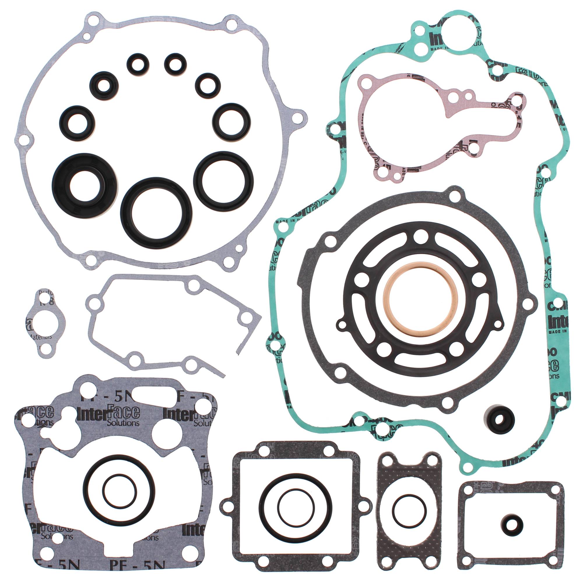 Winderosa Gasket Kit With Oil Seals for Kawasaki KX 125 98 99 00