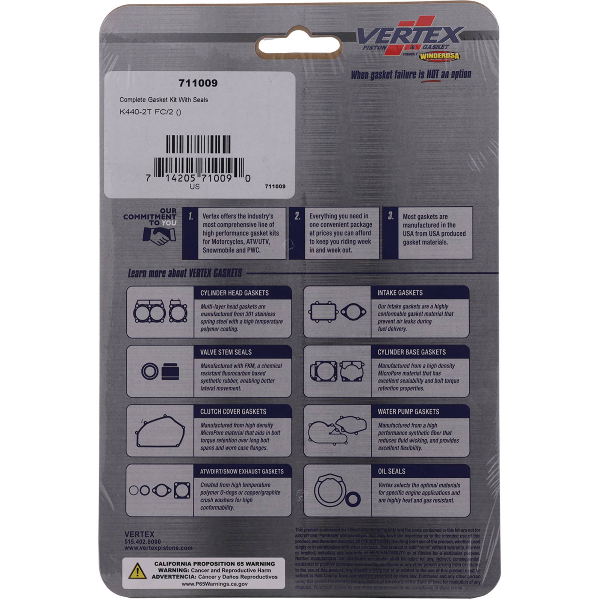 Winderosa Gasket Kit for Kohler K440-2T FC/2 00 2000