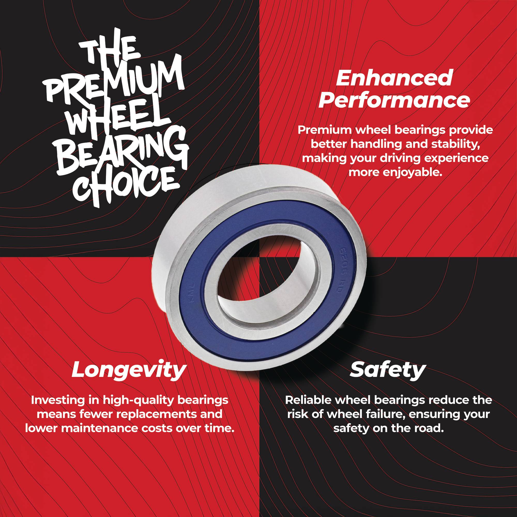 All Balls Racing Wheel Bearing Kit 25-1732 for Odes 800 2 Door Dominator