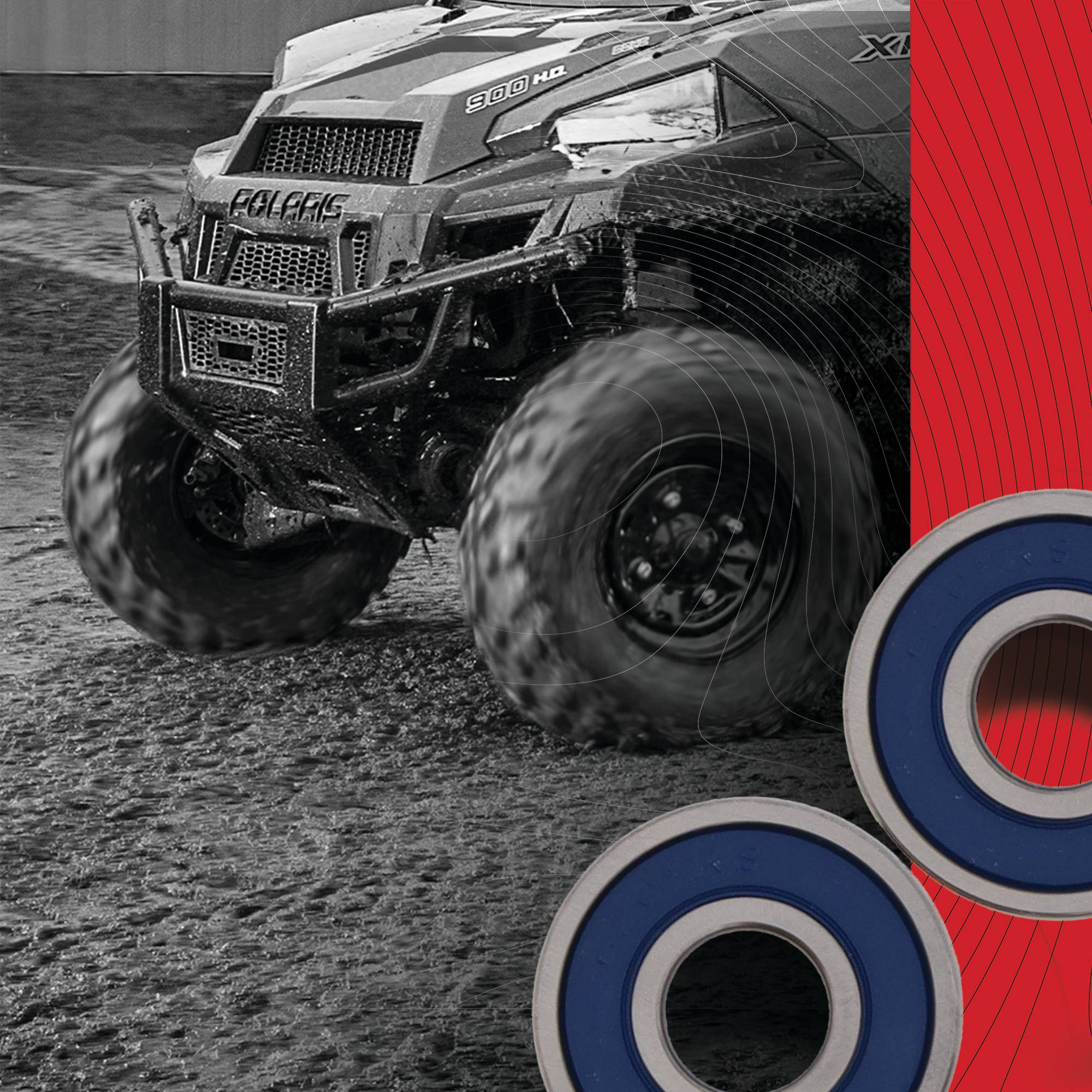 All Balls Racing Wheel Bearing Kit 25-1736 for Kawasaki Z125 PRO 18