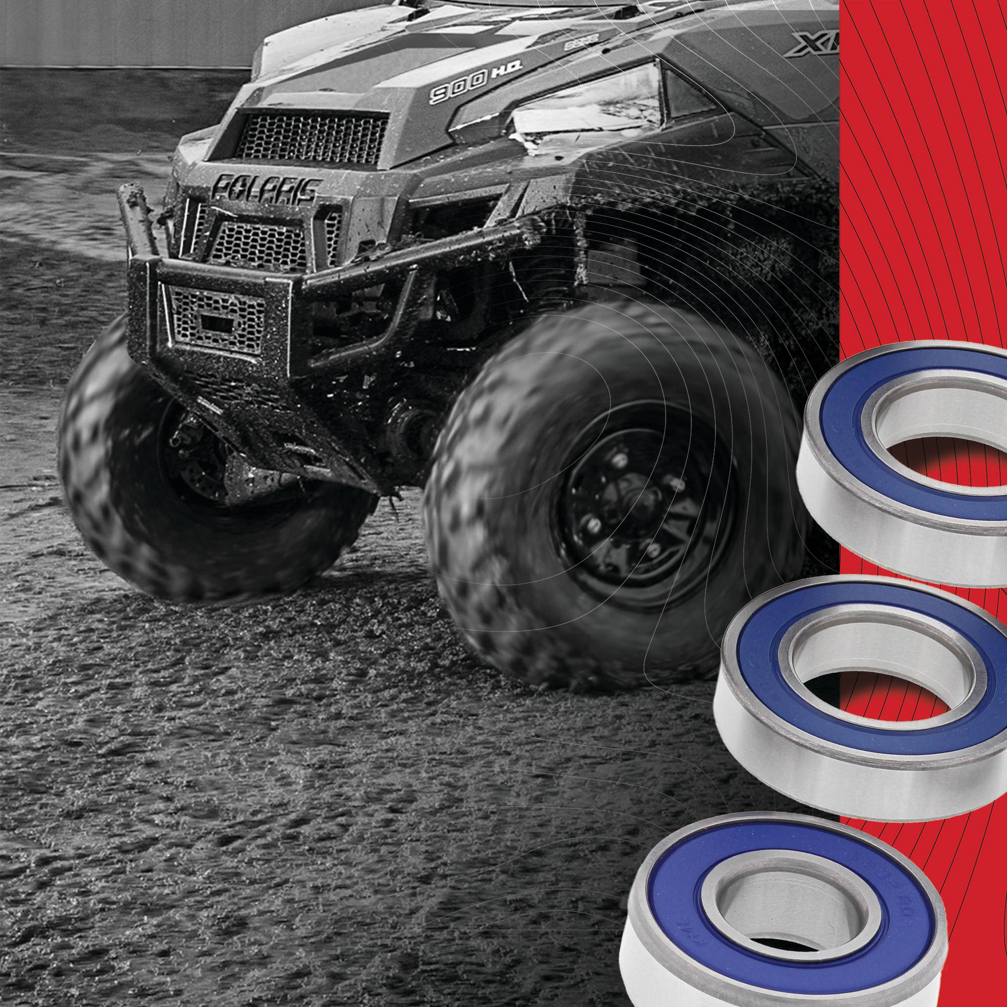 All Balls Racing Wheel Bearing Kit 25-1711 for KTM 50 SX 15 16 17