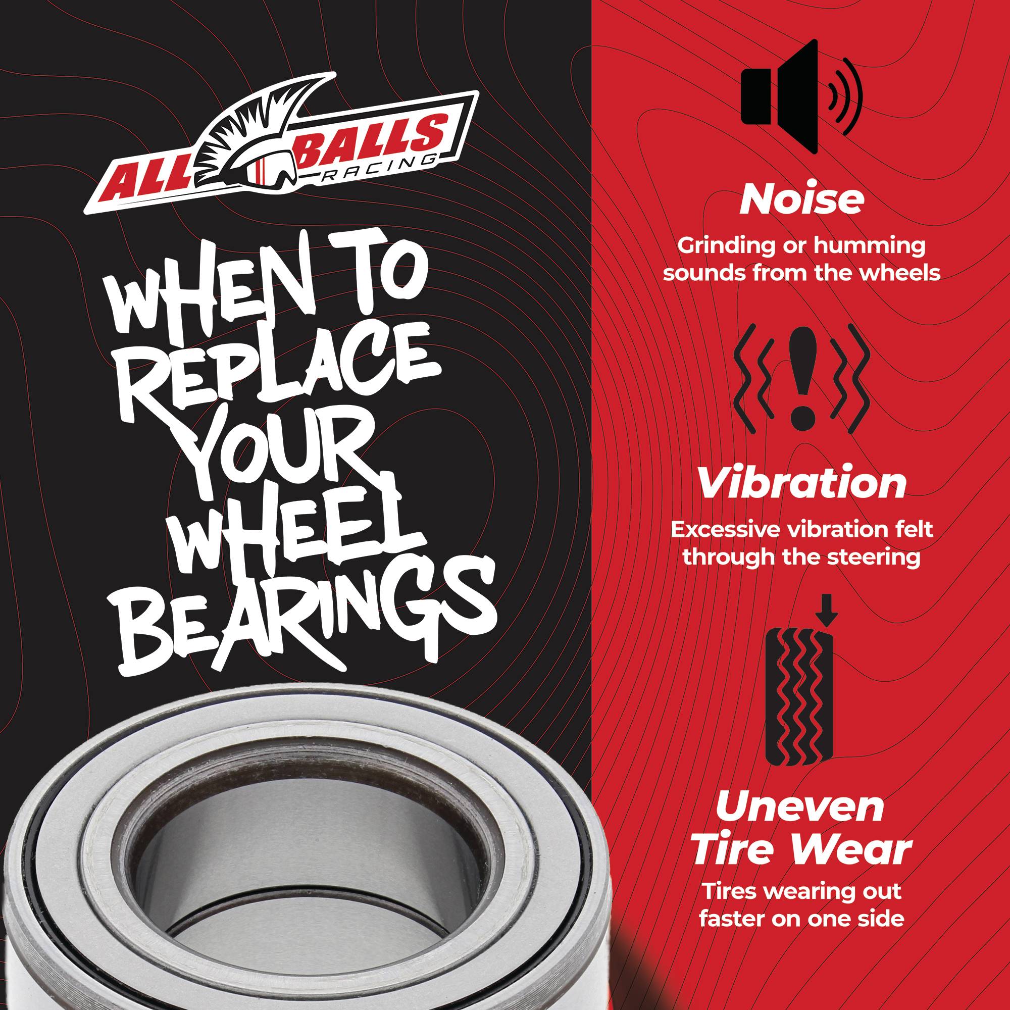 All Balls Racing Wheel Bearing Kit 25-1717 for John Deere Gator RSX 850i