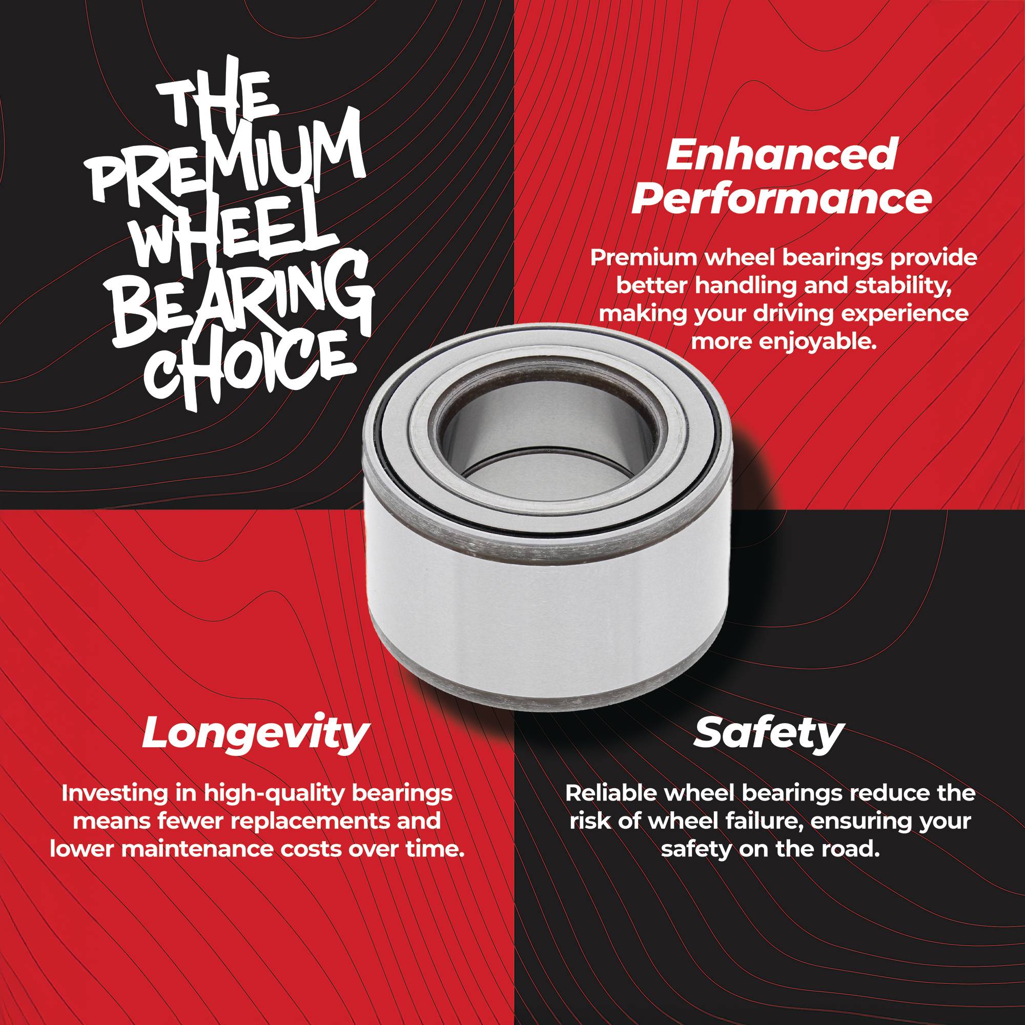 All Balls Racing Wheel Bearing Kit 25-1717 for John Deere Gator RSX 850i