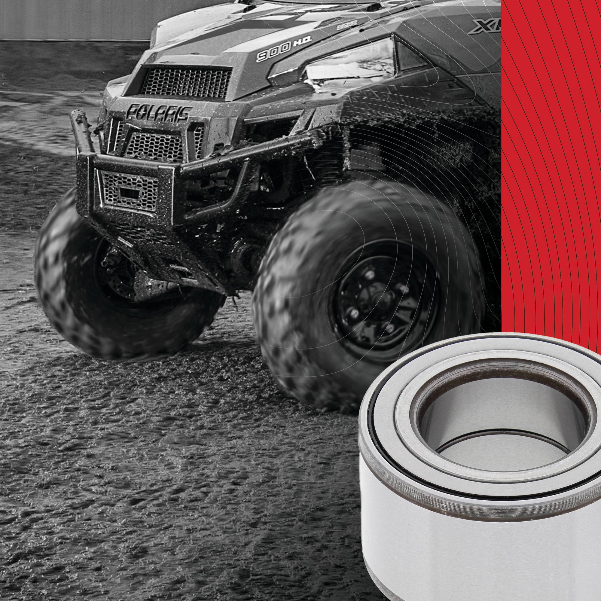 All Balls Racing Wheel Bearing Kit 25-1717 for John Deere Gator RSX 850i