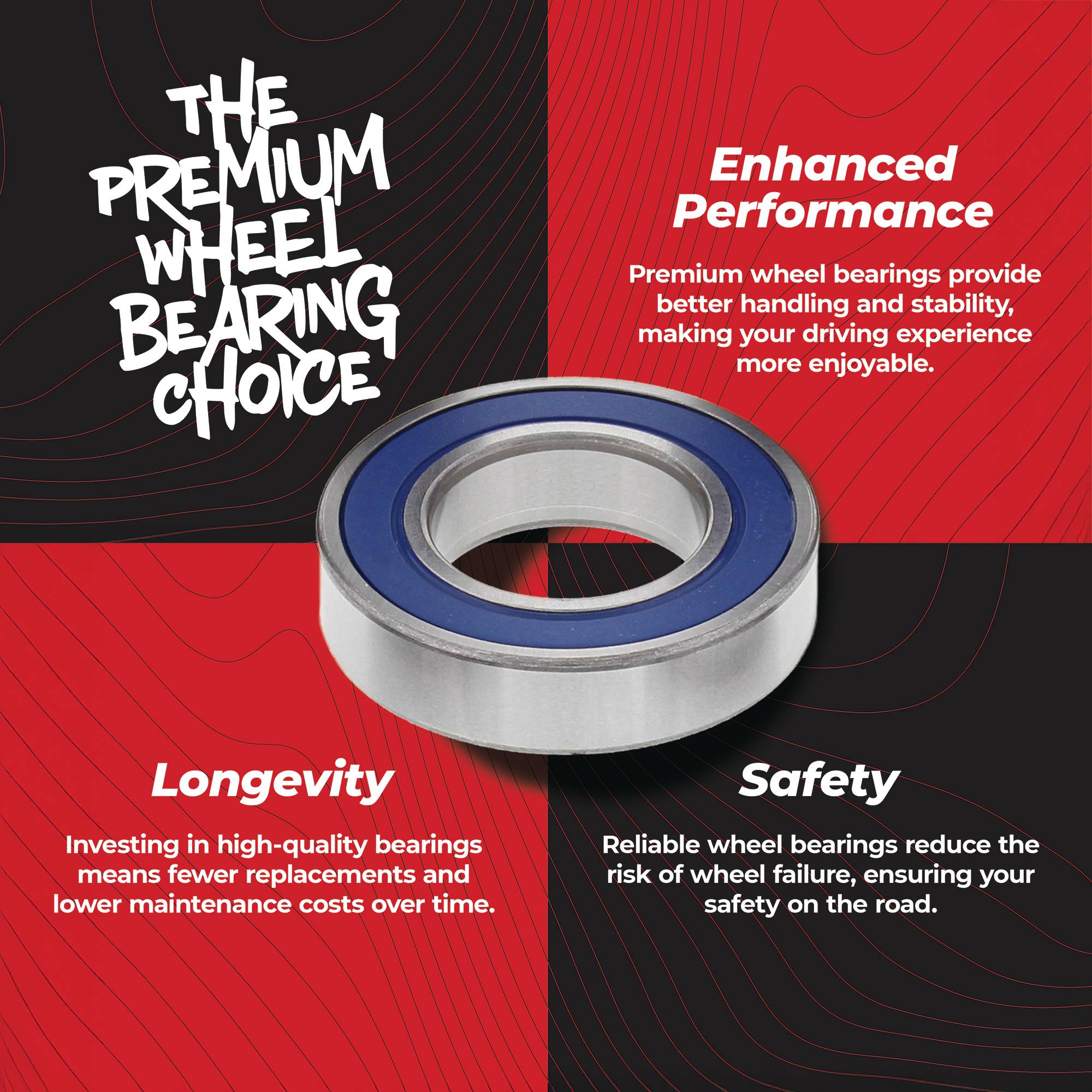 All Balls Racing Wheel Bearing Kit 25-1719 for Yamaha YZF-R1 15 16