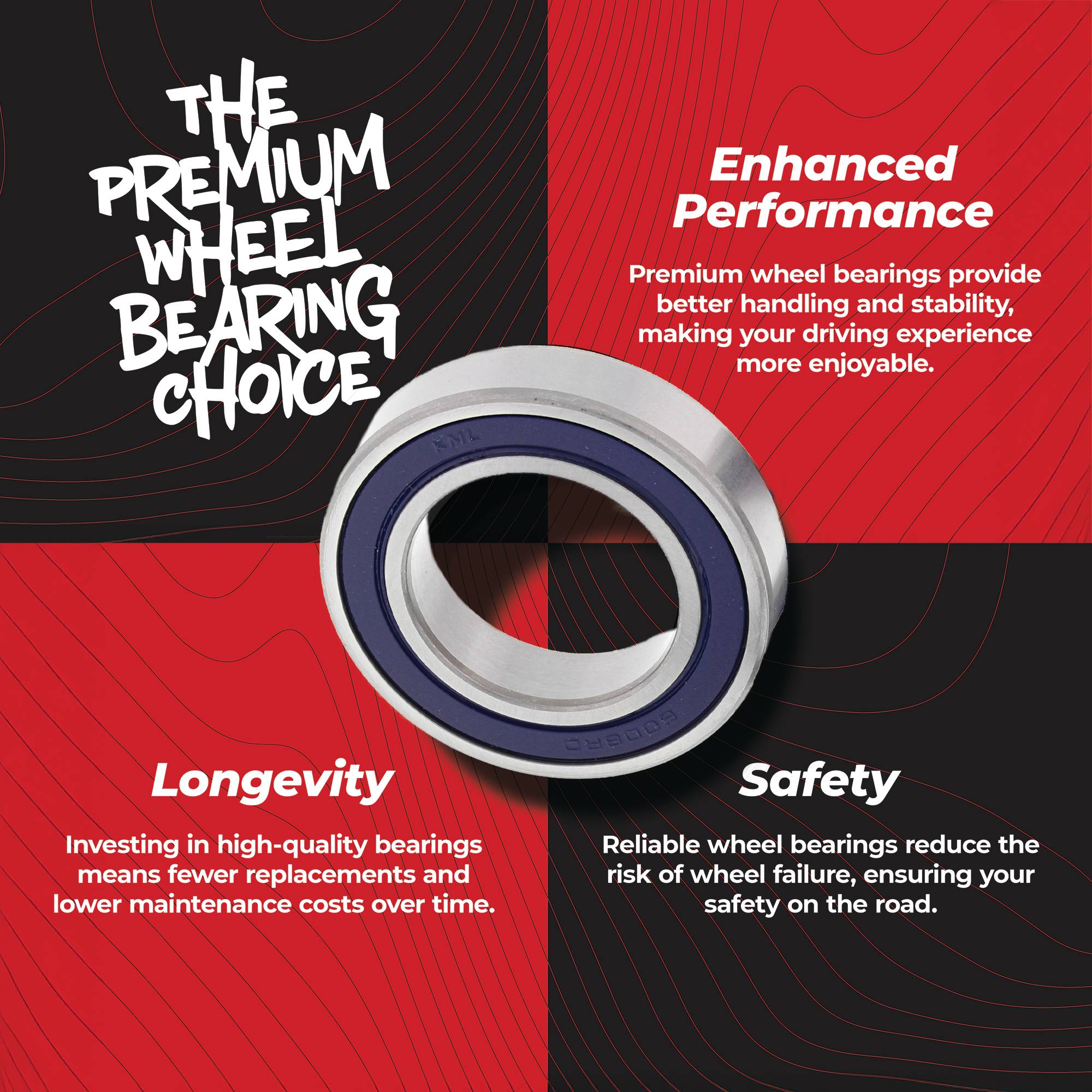 All Balls Racing Wheel Bearing Kit 25-1698 for Can-Am DS 250 06-18